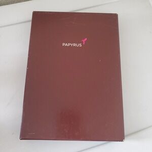 Papyrus Boxed Stationery Set 25 Sheets 25 Lined Envelopes Pink and Yellow 402046
